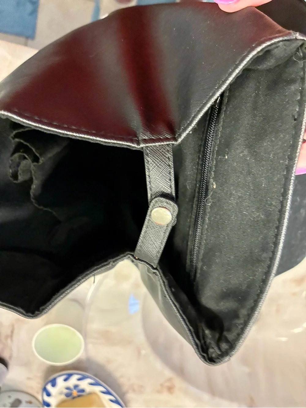Disney Black and Silver Mickey Face Mini Backpack